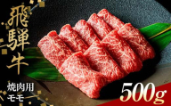 飛騨牛 焼肉用 モモ肉 500g 赤身 BBQ バーベキュー 鉄板焼き 網焼き