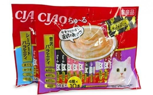 いなば ちゅ～る こだわりセット 80本 焼きかつお 10本 セット CIAO チャオ ちゅーる キャットフード かつお カツオ 鰹 猫 ねこ おやつ ペットフード ペット用品 ペット 静岡県 静岡 1531631 - 静岡県静岡市