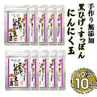 こつこつ真面目に作った すっぽん黒ひげにんにく玉 10袋セット：B750-007