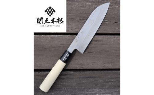 関三本杉 ニッケルダマスカス鋼 墨流し 文化包丁(165mm ) H50-11 153307 - 岐阜県関市