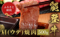 【和牛セレブ】能登牛　牛肩（ウデ） 焼肉 500g 牛肉 最高級 肩肉 うで肉 シャクシ 焼肉 黒毛和牛 能登牛 和牛セレブ F6P-2145