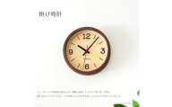 【C-63-WA1】KATOMOKU Muku clock km-136　木製掛け時計（ウォールナット）