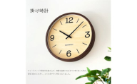 【D-26-WA1】KATOMOKU Muku clock km-137　木製掛け時計（ウォールナット）