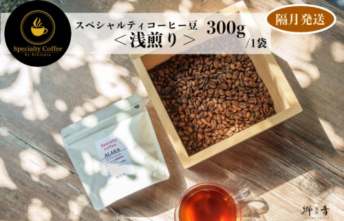 スペシャルティコーヒー焙煎豆 浅煎り 300g 定期便 全6回【2か月に1回配送コース】 G1408 1535670 - 大阪府泉佐野市