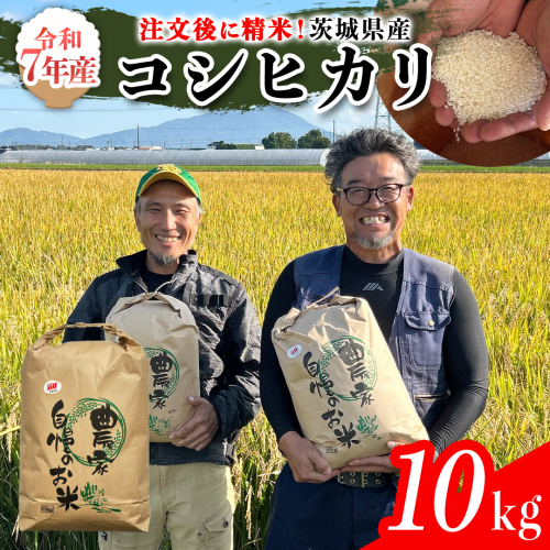 【令和7年】茨城県産 コシヒカリ 10kg 令和7年産 単一原料米 精米 米 お米 コメ 白米 こしひかり 茨城県 [BC083sa] 1539129 - 茨城県桜川市
