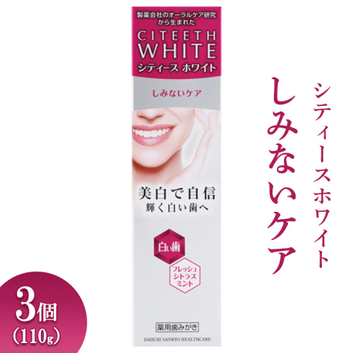 シティースホワイト しみないケア 110g 3個 ※離島への配送不可 1539254 - 神奈川県相模原市