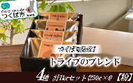 つくばで焙煎！トライブのブレンド4種 計1kgセット(250g×4)[粉]