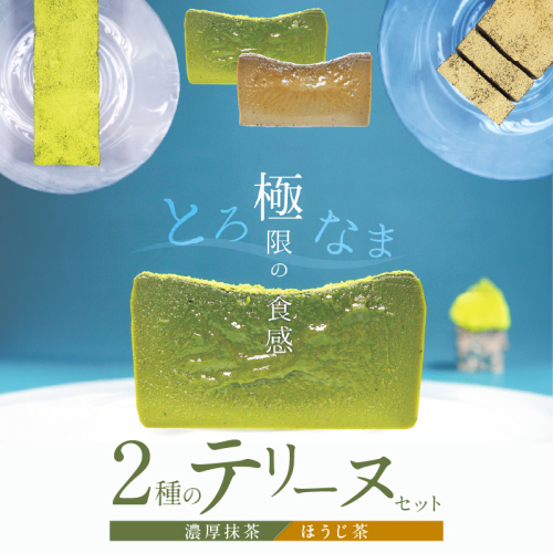 【テリーヌ専門店L】（約２００g）濃厚抹茶・ほうじ茶2種のテリーヌセット【グルテンフリー・保存料不使用】抹茶 スイーツ 西尾抹茶 H173-039 1541203 - 愛知県碧南市