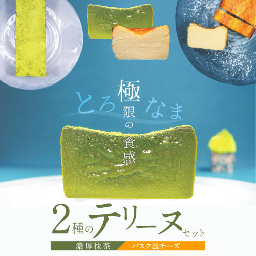【テリーヌ専門店L】（約２００g）濃厚抹茶・バスク風チーズ2種のテリーヌセット【グルテンフリー・保存料不使用】抹茶 スイーツ 西尾抹茶 H173-014 1541204 - 愛知県碧南市
