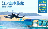 チケット 神奈川 【新江ノ島水族館】前売入場券（大人2枚）有効期間2025年2月1日～6ヵ月間 水族館 前売 入場券 江ノ島 藤沢市 神奈川県 プレゼント ギフト