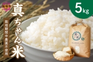 農薬・化学肥料不使用 真ちゃん米 5kg【B6-022】