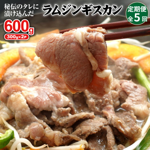 【定期便：全5回】味付きジンギスカン300g×2個【16002302】 1545209 - 北海道恵庭市