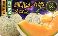 2757-s [2025年11月中旬〜12月中旬ごろ順次発送]輝北おり姫メロン 2玉 KN111-001
