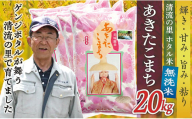 令和6年産 【無洗米】最上町産 あきたこまち 20kg (5kg×4袋)