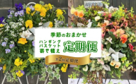 【全2回定期便】 【オンライン決済限定】 花 ハンギングバスケット 寄せ植え 生花 自然 お花 植物 フラワー ギフト ガーデニング 飾り 庭 ベランダ 壁掛け 贈り物 おすすめ オススメ 静岡県 藤枝市