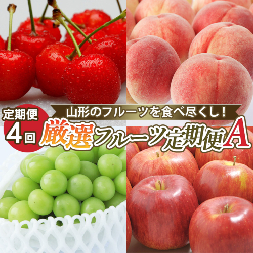 【定期便4回】山形のフルーツを食べ尽くし！厳選フルーツ定期便A 【令和7年産先行予約】FS24-798 1547550 - 山形県山形市