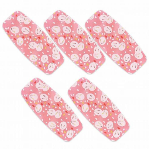 友禅和紙おしぼりトレー 5枚セット 桜 雪うさぎ タツクラフト 【Tk34】 1549304 - 和歌山県那智勝浦町