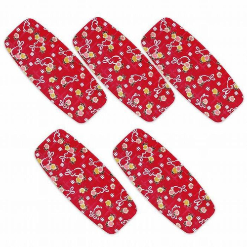 友禅和紙おしぼりトレー 5枚セット 小花 舞うさぎ タツクラフト 【Tk36】 1549306 - 和歌山県那智勝浦町