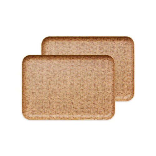 タツクラフト 友禅和紙トレー M 33cm 2枚セット 麻の葉 【Tk307】 1549411 - 和歌山県那智勝浦町