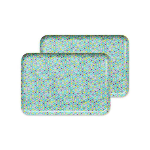 タツクラフト 友禅和紙トレー M 33cm 2枚セット 桜 金平糖 水色 【Tk309】 1549413 - 和歌山県那智勝浦町