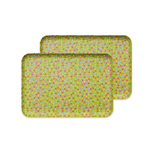 タツクラフト 友禅和紙トレー M 33cm 2枚セット 桜 金平糖 緑 【Tk311】 1549415 - 和歌山県那智勝浦町