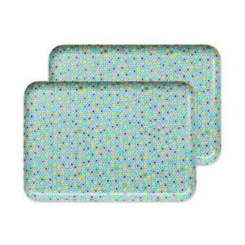 タツクラフト 友禅和紙トレー L 39cm 2枚セット 桜 金平糖 水色 【Tk323】 1549426 - 和歌山県那智勝浦町