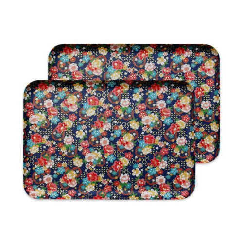 タツクラフト 友禅和紙トレー L 39cm 2枚セット 桜 牡丹文 【Tk329】 1549432 - 和歌山県那智勝浦町