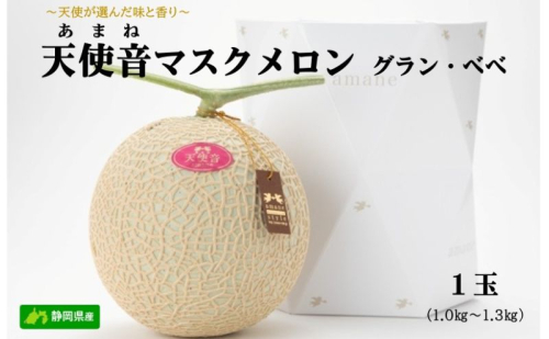 天使音（あまね）マスクメロン　グラン・べべ （1.0kg～1.3kg） 1玉 【配送不可：離島】 フルーツ 果物 メロン 静岡県 浜松市 高級 154974 - 静岡県浜松市