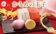 紅白かもめの玉子 12個 菓子 お菓子 スイーツ おやつ 銘菓 個包装 贈答 のし プレゼント 祝い 父の日 母の日 お歳暮 お中元 さいとう製菓 三陸 岩手県 大船渡市