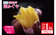 冷凍 壺焼き芋 栗かぐや1㎏（500g×2）【さつまいも 芋 いも  焼き芋 焼芋 やきいも 茨城県 水戸市 水戸 5000円以内】（IN-15)