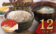 玄米ごはんパック 120g 12個 玄米 米 お米 ごはん ご飯 こめ パックライス パックご飯 パックごはん ご飯パック ごはんパック パック ライス 備蓄 保存 非常 防災 電子 レンジ 温めるだけ レンチン 簡単 健康 ダイエット 美容 ヘルシー 12 12食 レトルト インスタント おいしい 人気 おすすめ 金のいぶき 大阪府 松原市