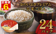 定期便 6回 玄米ごはんパック 120g 24個 玄米 米 お米 ごはん ご飯 こめ パックライス パックご飯 パックごはん ご飯パック ごはんパック パック ライス 備蓄 保存 非常 防災 電子 レンジ 温めるだけ レンチン 簡単 健康 ダイエット 美容 ヘルシー 24 24食 レトルト インスタント おいしい 人気 おすすめ 金のいぶき 大阪府 松原市