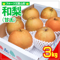 ☆フルーツ王国山形☆和梨 (甘太) 秀品 3kg[令和8年産先行予約]FS24-776
