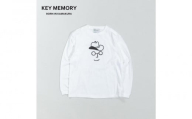 《0》【KEYMEMORY 鎌倉】カウボーイハットイラストロングTシャツ WHITE