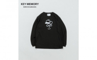 《3》【KEYMEMORY 鎌倉】カウボーイハットイラストロングTシャツ BLACK