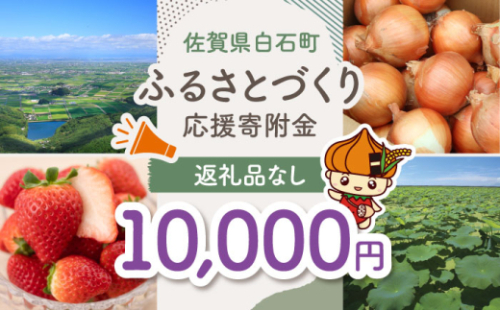 【返礼品なし】佐賀県白石町 ふるさとづくり応援寄附金（10,000円分）  白石 [IZY006] 1552950 - 佐賀県白石町