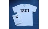 IZUI Tシャツ (厚地ホワイト×ブラック)　Mサイズ【衣料 ファッション 人気 おすすめ 送料無料】