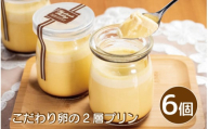 プリン こだわり卵のプリン 6個 こだわり 卵 たまご 千寿菊卵 甜菜糖 生クリーム 2層 スイーツ デザート 洋菓子 生菓子 ギフト プレゼント 贈答 誕生日 記念日 お取り寄せ グルメ 冷凍 送料無料 徳島県 阿波市 手作りケーキのお店MER