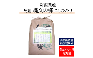 令和6年産【4か月連続お届け】新潟産コシヒカリ（県認証特別栽培米）「縄文の郷コシヒカリ」精米20kg定期便(5kg×4か月)