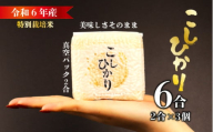 令和6年産 新米 こしひかり 真空パック 2合 × 3個セット 生産者直送 お米 ご飯 こめ コメ 特別栽培米 コシヒカリ 新潟 新潟産 新発田 新発田産 保存食 非常食 防災食 備蓄食 防災グッズ キャンプ アウトドア 姉﨑農園 新潟県 新発田市 anezaki005