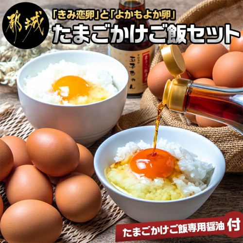 「きみ恋卵」と「よかもよか卵」のたまごかけご飯セット_LG-2901