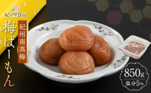 紀州南高梅 梅ばーもん 850g［Kn16］ 157612 - 和歌山県上富田町