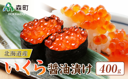 北海道産 いくら醤油漬け（400g） ＜海鮮問屋　株式会社　瑞宝＞ いくら醤油漬け いくら イクラ しょうゆ漬け 海産物 加工品 森町 ふるさと納税 北海道 mr1-0907 158680 - 北海道森町