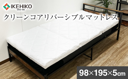 クリーンコアリバーシブルマットレス 98×195×5cm イケヒコ・コーポレーション AA477 1587197 - 福岡県大木町