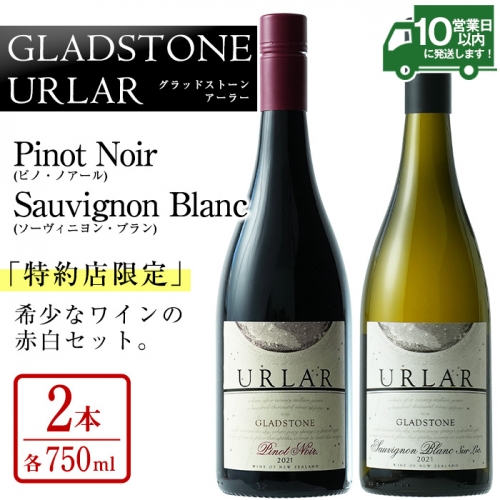 No.732 GLADSTONE URLAR Pinot Noir・Sauvignon Blanc(計1.5L・750ml×2本)赤ワインと白ワインのセット！【西酒造】