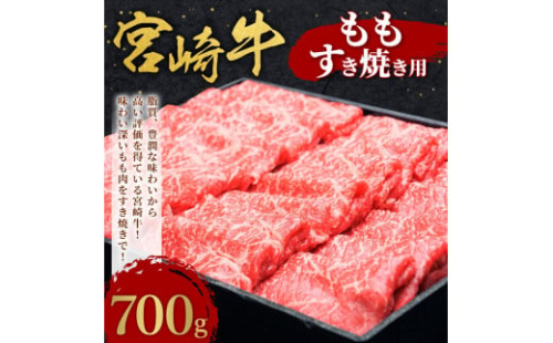 宮崎牛 切り落とし 牛肉 もも すき焼き用 700g モモ 赤身 国産牛 牛肉 お肉 スライス 冷凍 ギフト 贈答用 贈り物 特別な日 誕生日 宮崎県 九州 送料無料 日本一 祝！宮崎牛は、史上初和牛オリンピック４大会連続内閣総理大臣賞受賞！  1589451 - 宮崎県えびの市