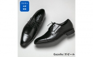 ガゼール 本革ラクチン軽量ビジネスシューズ紳士靴(ストレートチップ)ブラック