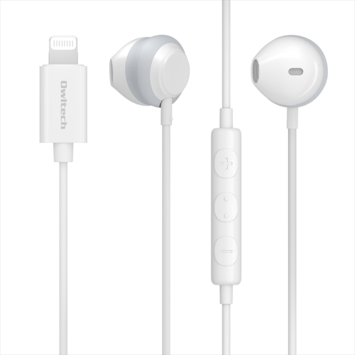 Owltech(オウルテック) iPhoneで手軽に音楽鑑賞 Lightning接続イヤホン OWL-EPLT02シリーズ OWL-EPLT02-WH ホワイト 1593819 - 神奈川県海老名市