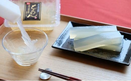 突いて食べるところてん（たれ・突き棒付き）16食セット　伊豆産天草100％ところてん 1595610 - 静岡県静岡市