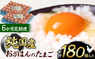 【6ヵ月定期便】信州産純国産鶏「おうはん」のたまご　30個入り｜ ふるさと納税 信州 鶏 卵 たまご 長野県 松本市 美味しい 種類豊富 特別